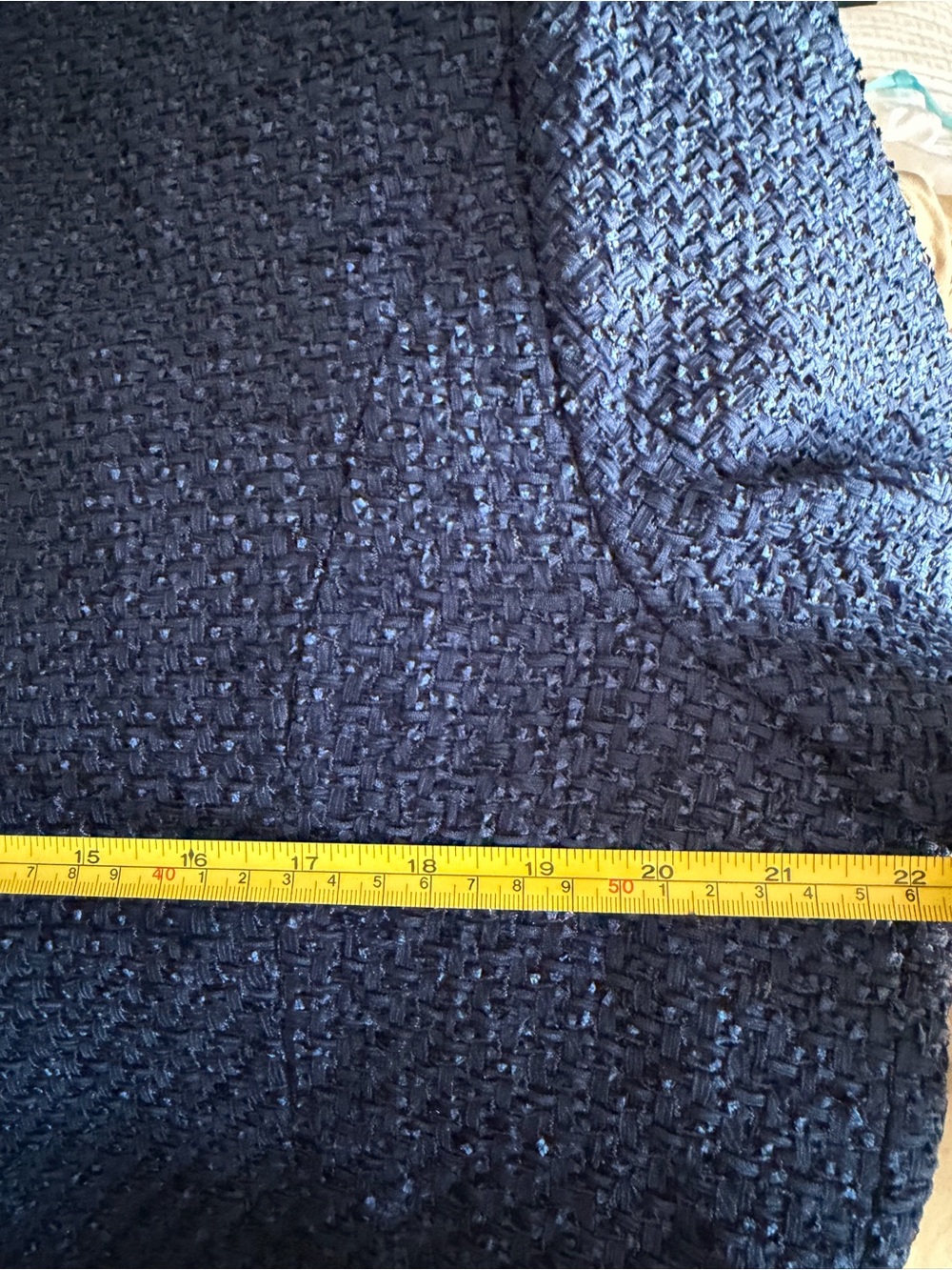 VICI Navy Textured Cropped Bouclé Tweed Blazer NWT - Picture 7 of 11